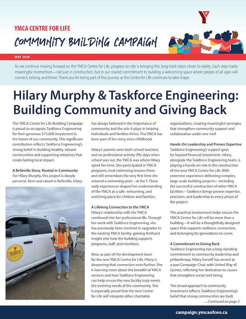 May 2026 Capital Campaign Newsletter